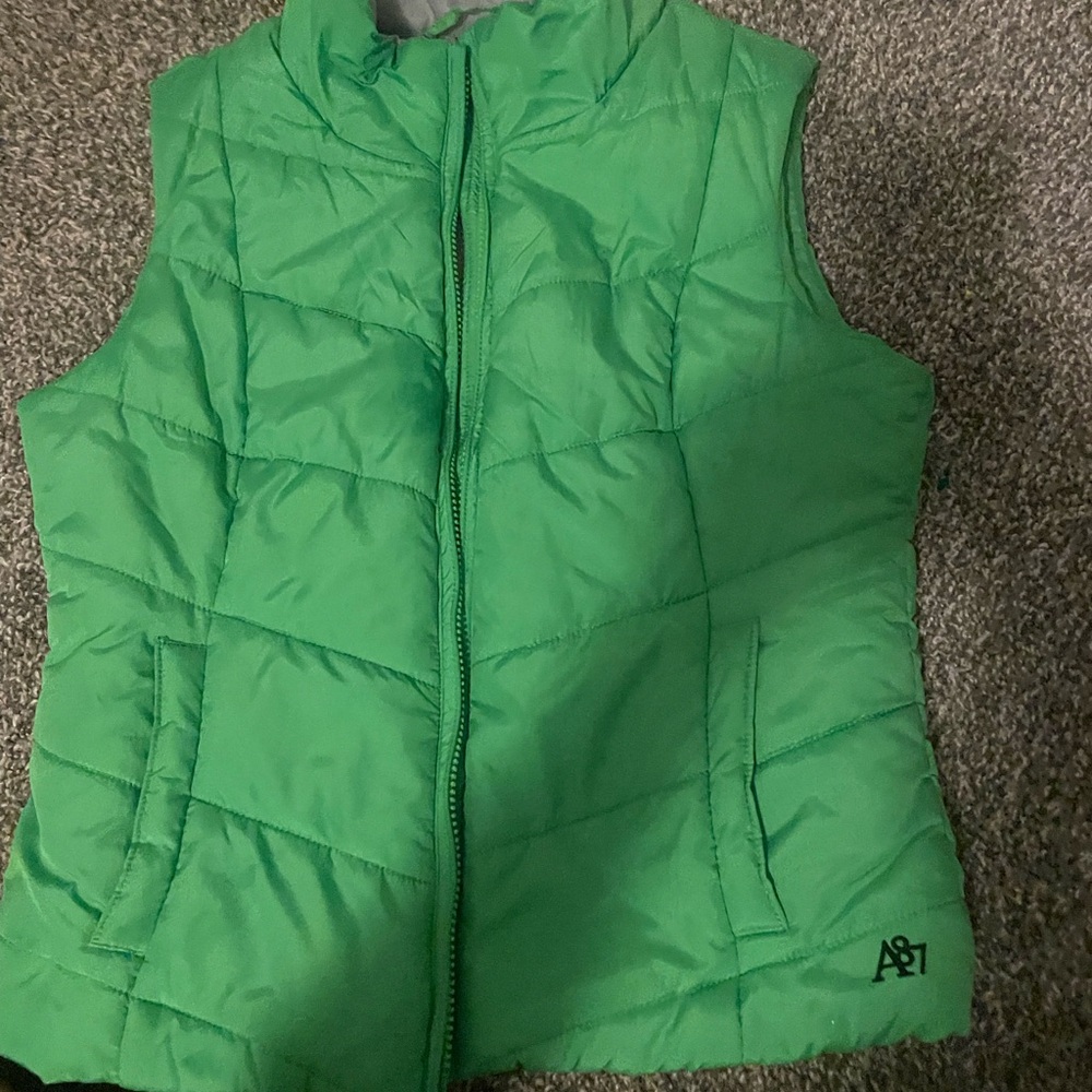 Kids Green Puffer Vest Aeropostale